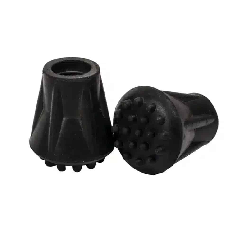 Doppsko gummi för käpp svart 25 mm