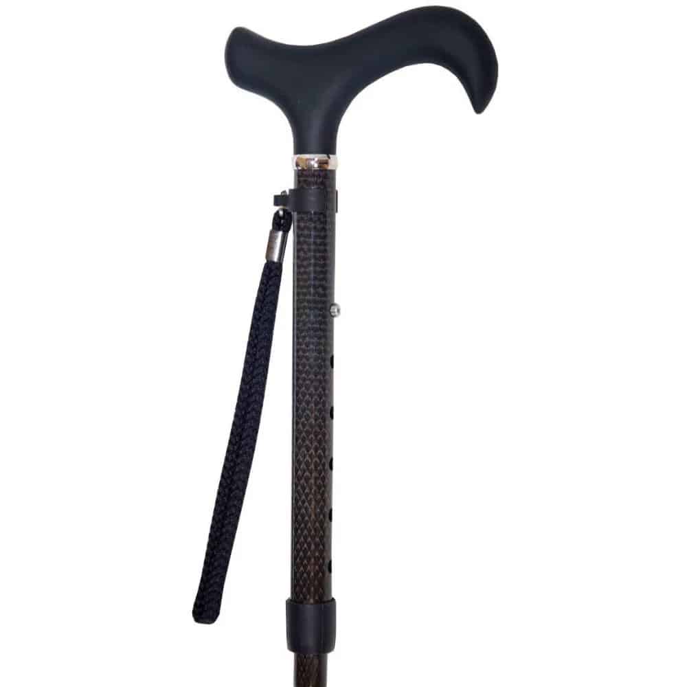 Käpp i kolfiber i full längd