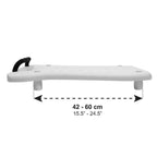Badbräda för badkar a white plastic object with black handles