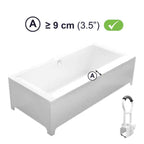 Stödhandtag för Badkar a white bathtub with a handle