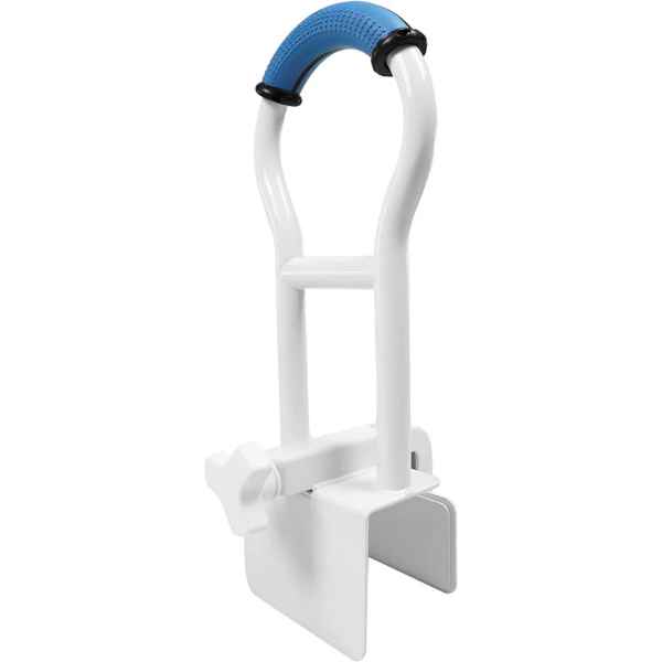Stödhandtag för Badkar a white and blue handle with a blue handle