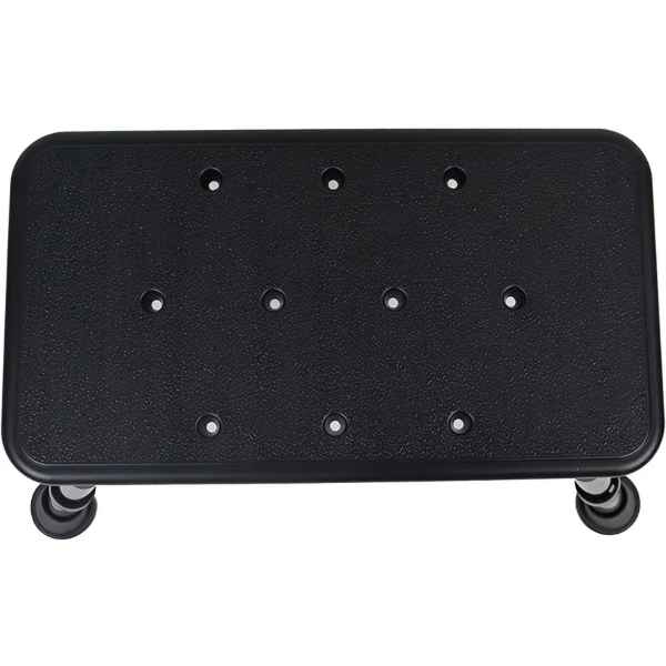 Badkarspall a black step stool with small holes