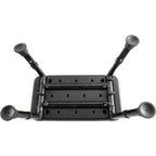 Badkarspall a black plastic chair with four legs