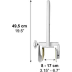 Säkerhetshandtag för badkar med justerbar bredd 8–17 cm