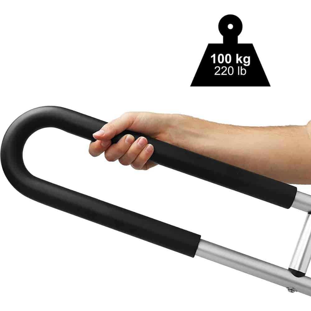 Fällbart stödhandtag Stödhandtag som klarar belastning upp till 100 kg