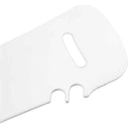 Glidtavla för överflyttning a white plastic cheese cutter