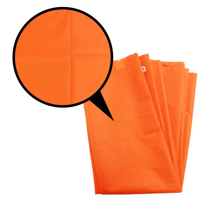 Glidlakan tubformat 200 × 100 cm i orange polyester vikt för förvaring