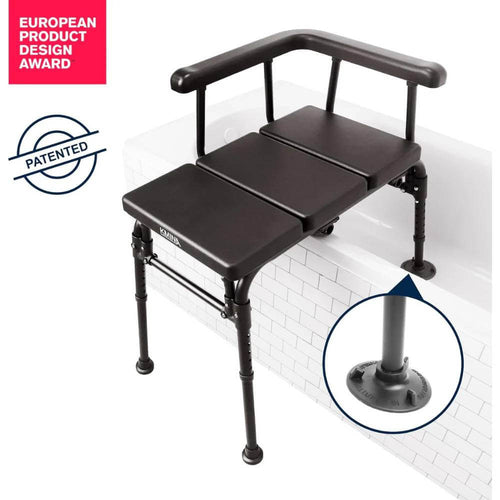 Badkarstol med armstöd - sittande förflyttning för badkar med ergonomisk design och patenterad funktion.