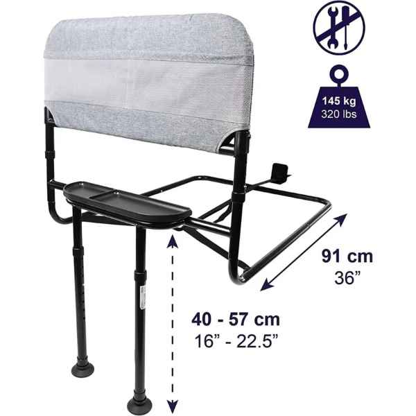 Sänggrind a chair with height measurement
