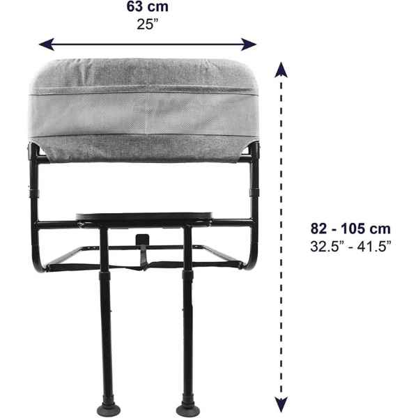 Sänggrind a chair with height measurement