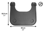 rullstolsbord mått 58 x 52,5 cm svart modell