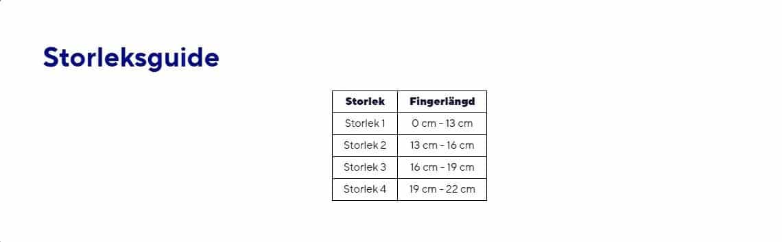 LigaFlex Finger storlek 1 fingerortos med stabiliserande remmar