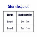 Ligaflex Pro handledsortos storlek 1 storleksguide mörkgrå