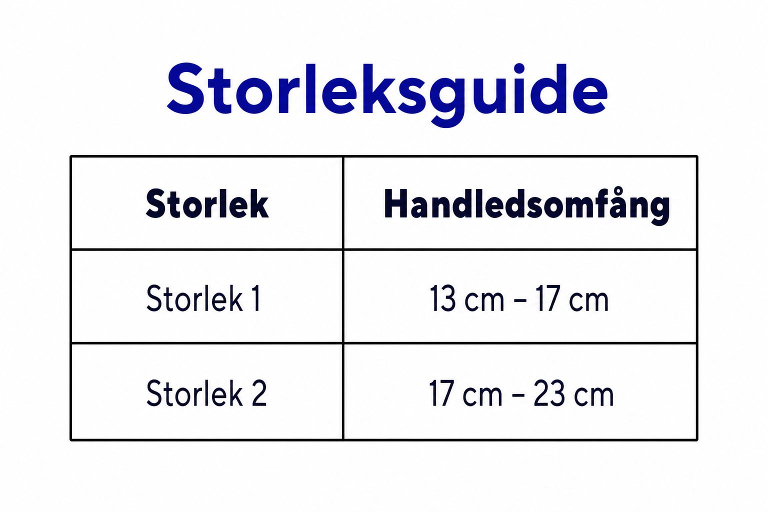Ligaflex Pro handledsortos storlek 2 storleksguide mörkgrå
