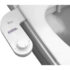 Hygienmunstycke Närbild på reglaget för att justera vattenflödet i hygienmunstycke för toalett