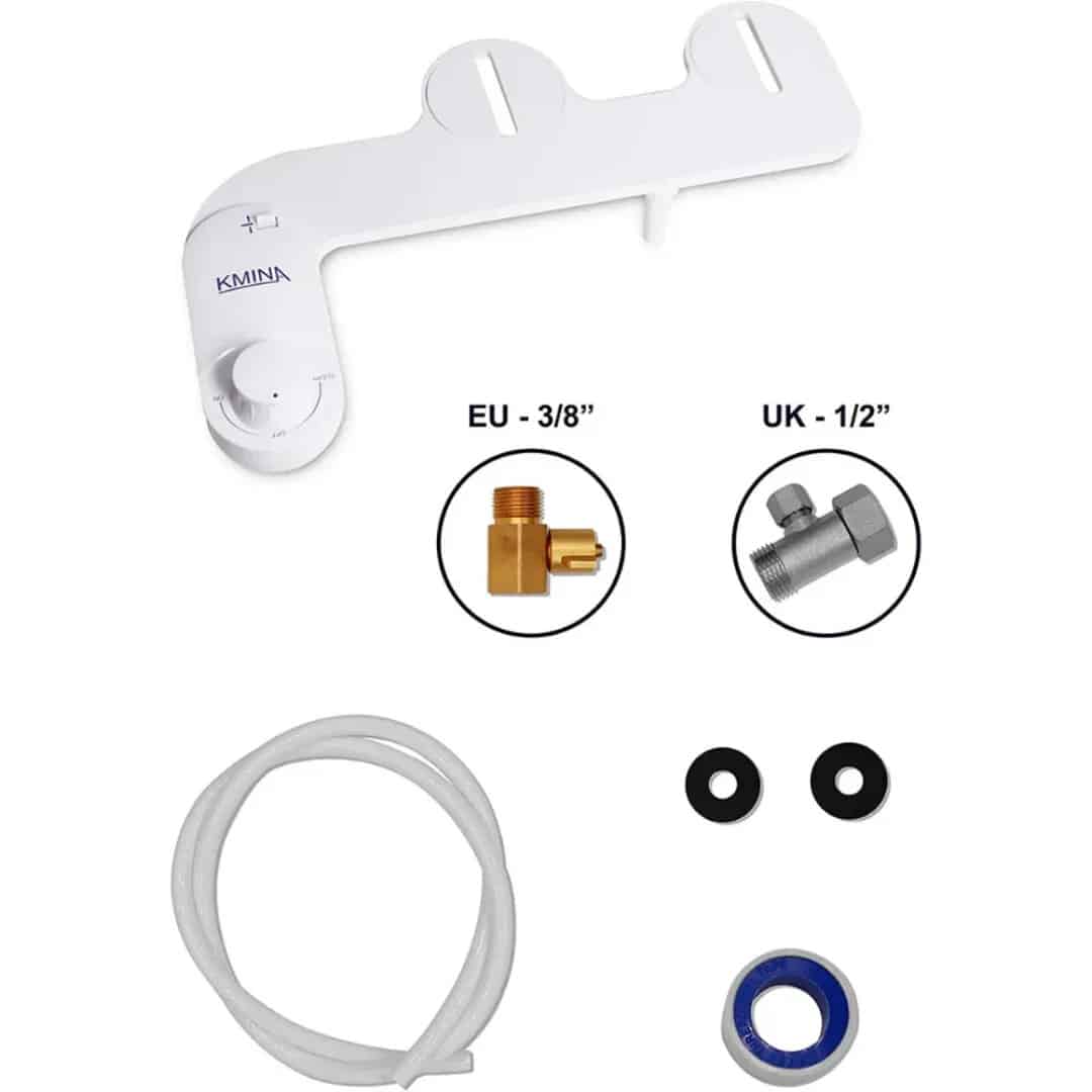 Hygienmunstycke a white object with a tube and a hose
