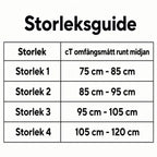 Bråckband vid ljumskbråck storlek 2 med anatomisk passform och justerbara remmar i mörkblå färg