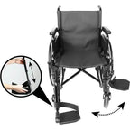 Hyra rullstol över helg a wheelchair with a hand on the side