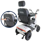 Promenadskoter elscooter terränggående för vuxna sedd bakifrån