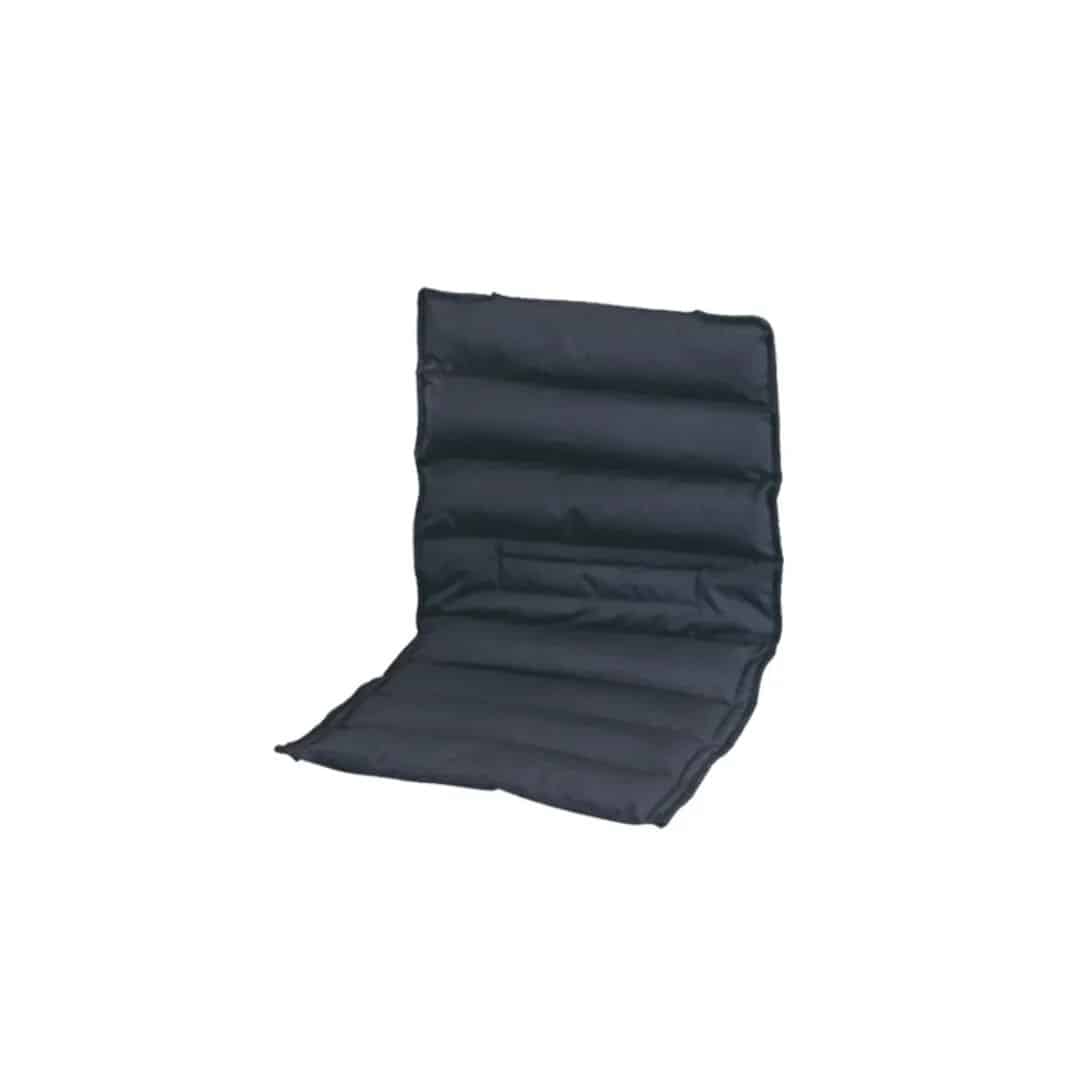 Sitt och ryggdyna i ett svart vadderad 85×45×5 cm