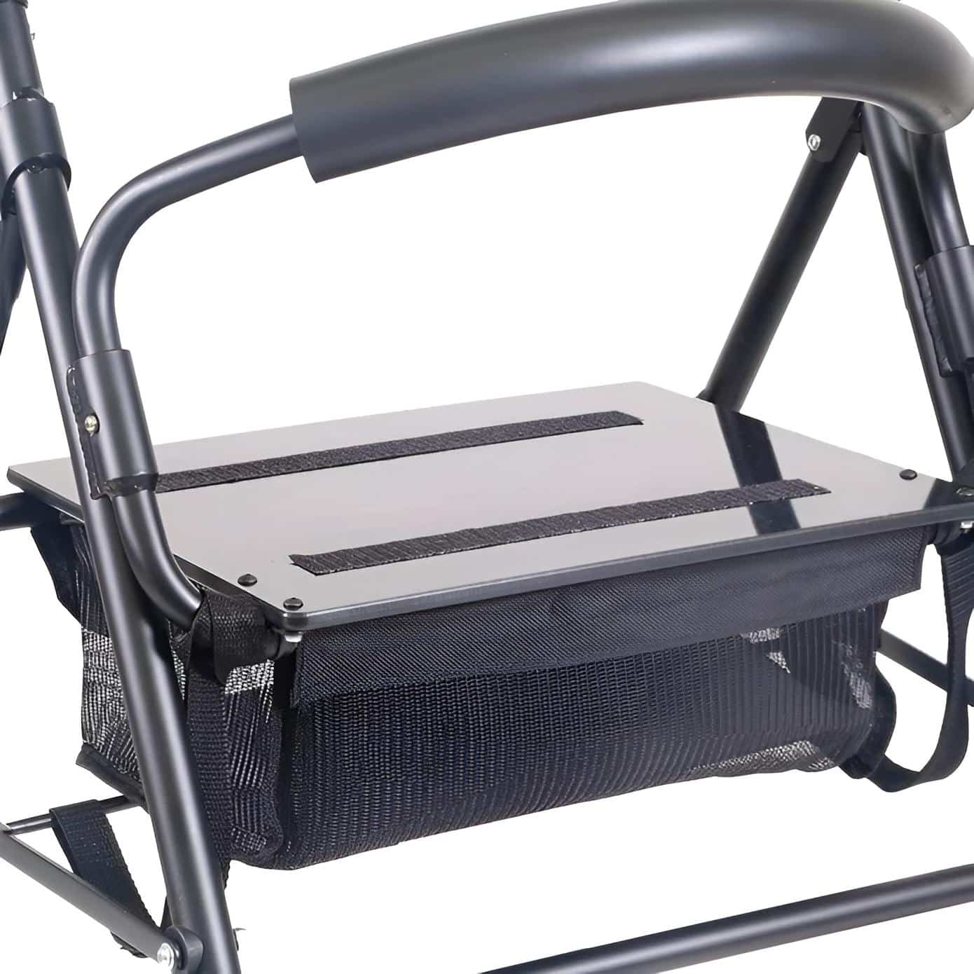 Rullator med tryckbroms sits