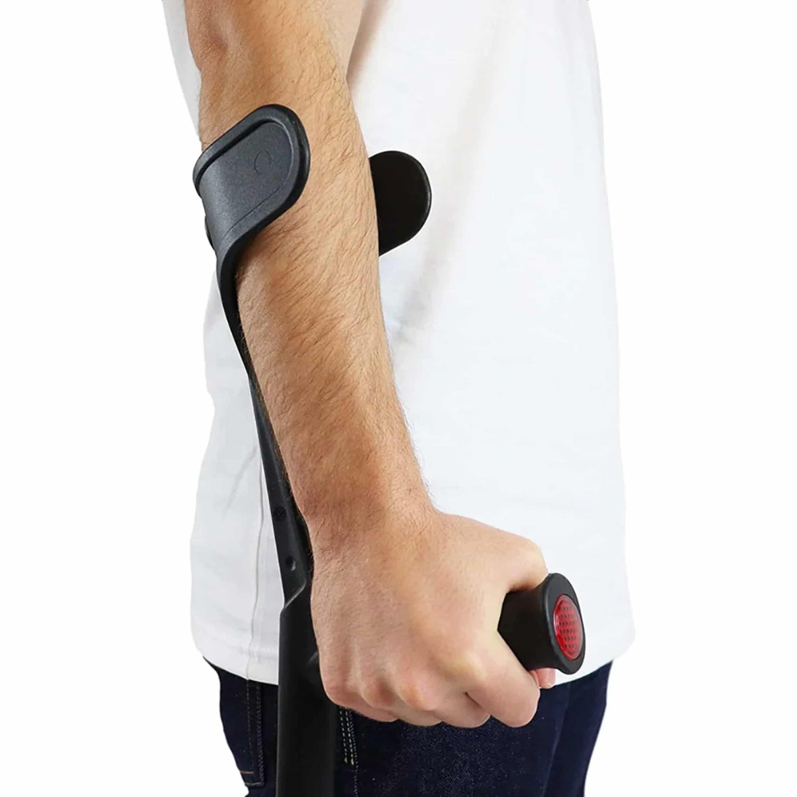 Ortopediska kryckor med mjukt underarmsstöd och ergonomiskt grepp