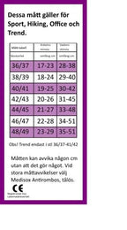 Stödstrumpa office skinlife 40 41 vit storlekstabell för korrekt passform