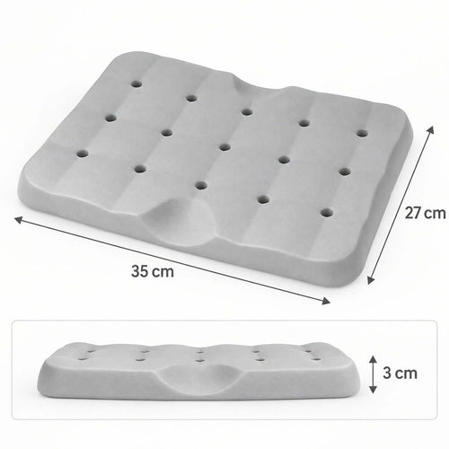 duschstolskudde EVA-skum 35 x 27 cm med dräneringshål och mjuk sittyta.
