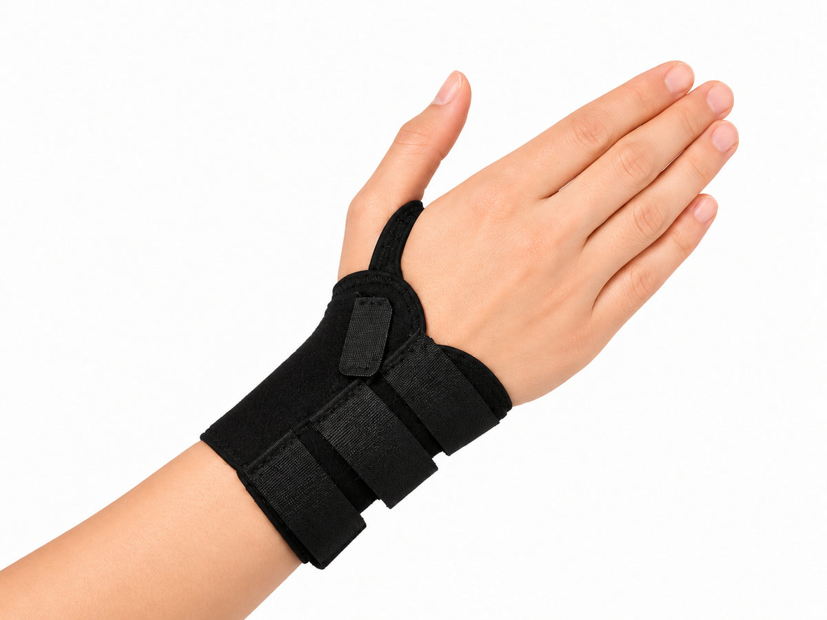 Handledsortos Alfa svart handledsortos för avlastning och smärtlindring av handleden.