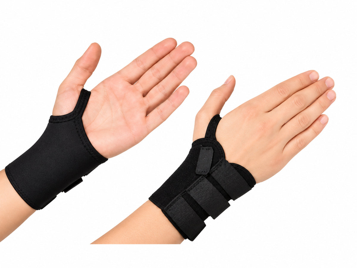 Handledsortos Alfa svart handledsortos för avlastning och smärtlindring av handleden.