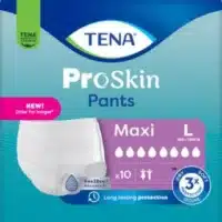 Förpackning av TENA ProSkin Pants Maxi L för medelsvårt till svårt urinläckage