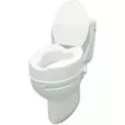 a white toilet with the lid up