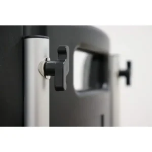 a close-up of a door handle