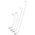 Stödhandtag 30 cm. a group of white shower hooks