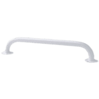 a white metal bar on a black background