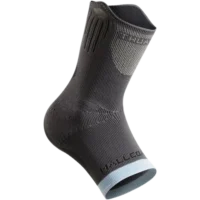 Black ankle support with blue edge in exposed product image
