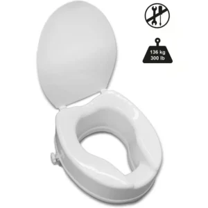 Toalettförhöjare med lock – 15 cm höjning för enklare toalettbesök
