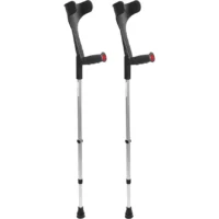 Orthopedic crutches Pepe in aluminum with ergonomic handles - 2-pack