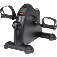 Arm and leg trainer in black with resistance knob and digital display.