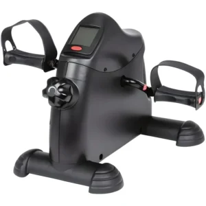 Arm and leg trainer in black with resistance knob and digital display.