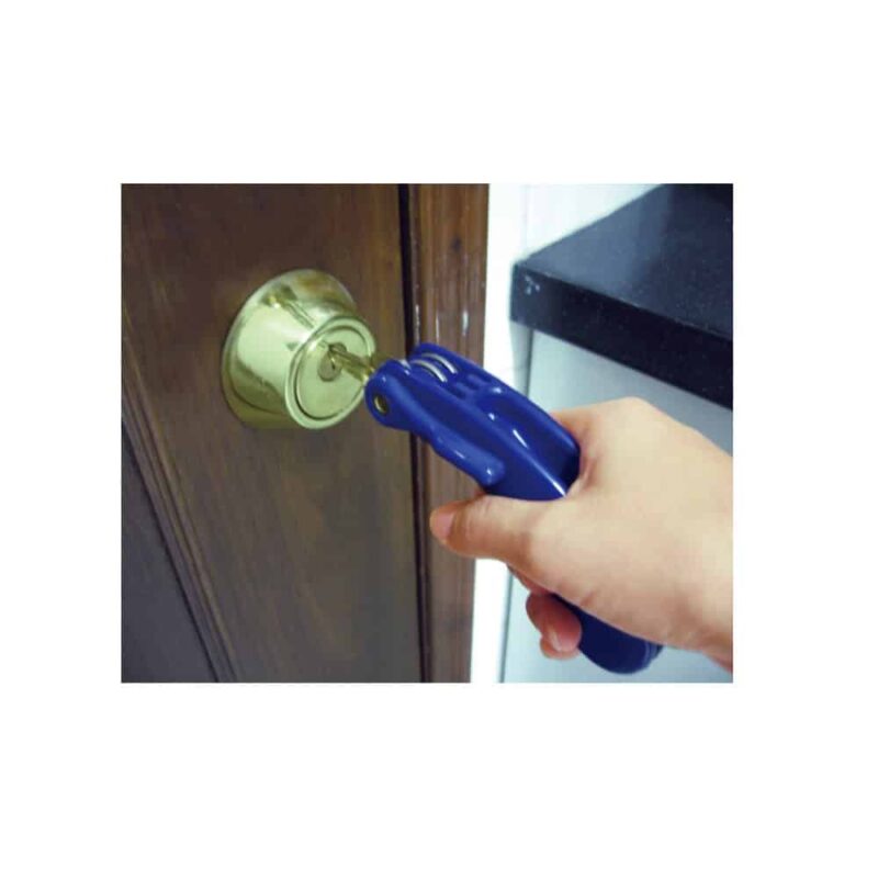 Ergonomisk Nyckelvridare används för att enkelt vrida om nyckel i dörrlås.