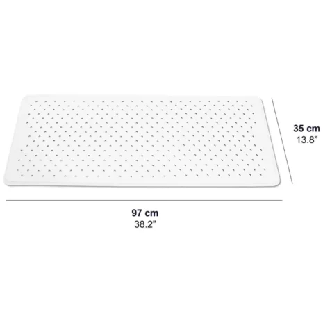 Duschmatta med exakta mått Mått på duschmatta: 89 x 39 cm