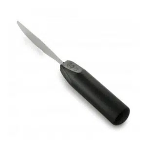 Kniv lätt med svart ergonomiskt handtag och rostfritt blad