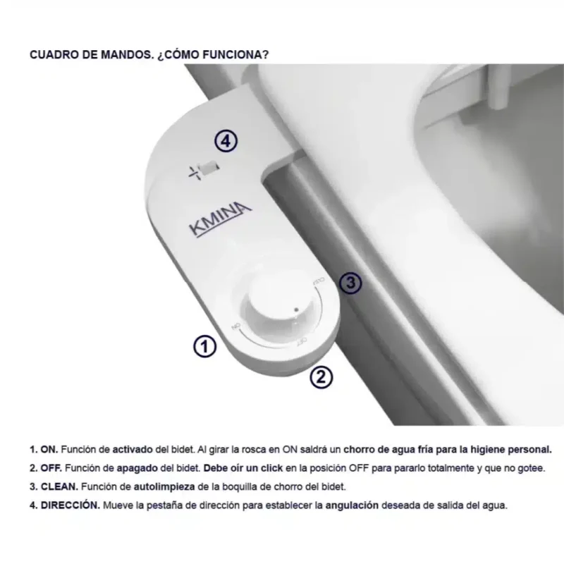 Bruksanvisning hygienmunstycke toalett Instruktioner för installation av hygienmunstycke med bidéfunktion till toalett