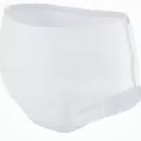 Exposed image of white TENA ProSkin incontinence briefs in size medium