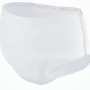 Frilagd bild av vit TENA ProSkin inkontinenstrosa i storlek medium