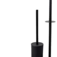 a black toilet brush holder