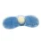 a blue brush with a white sponge on it