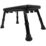 Badkarspall a black stool with four legs