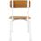 a chair with white legs